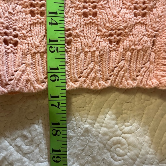 Sincerely Jules Two-Tone Red & Pink Fie front cropped Sweater, size: Small - Picture 7 of 9